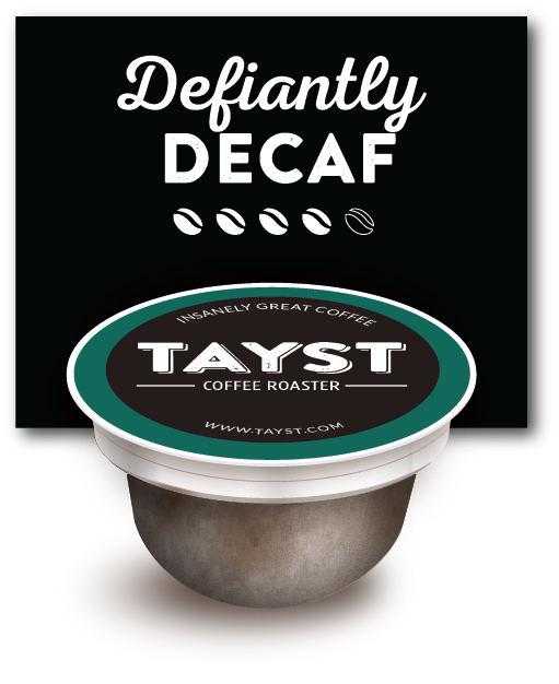 Defiantly decaf coffee pod