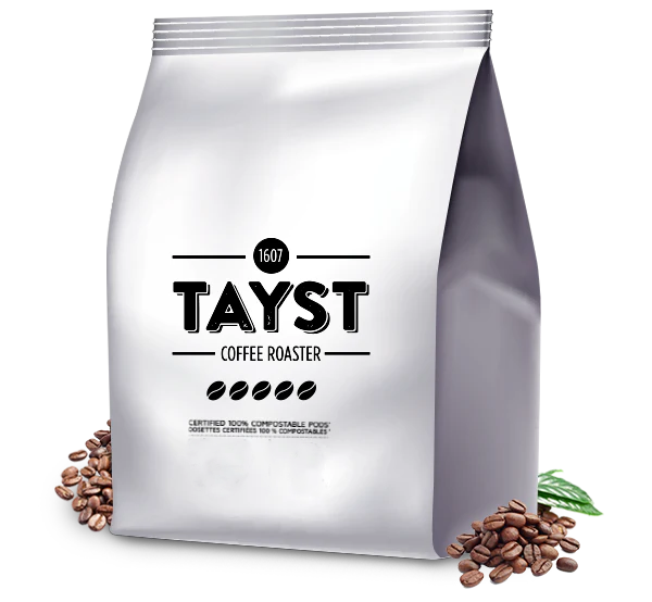 Bag of tayst coffee pods