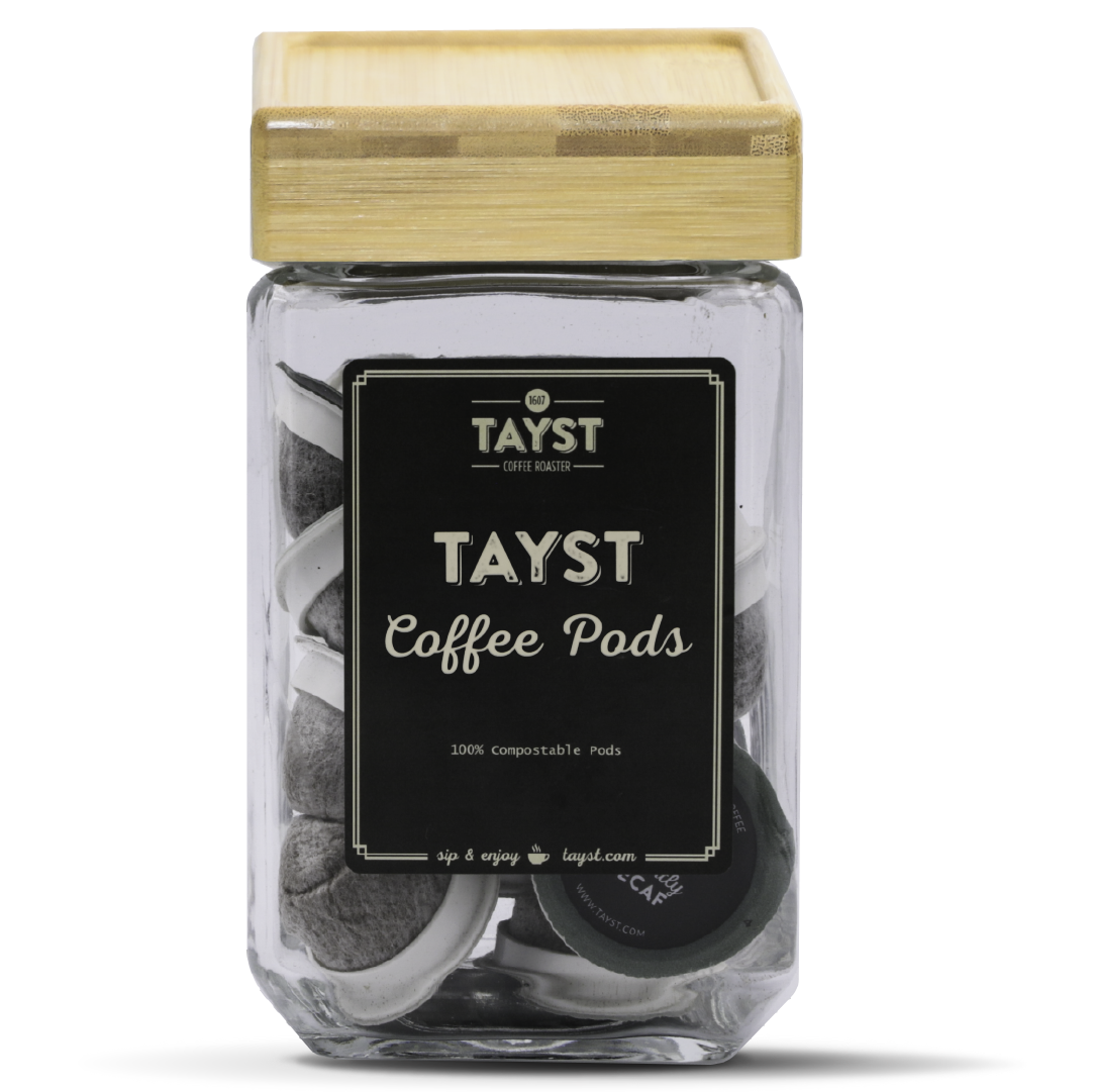 Tayst Pods Coffee Jar - Bamboo