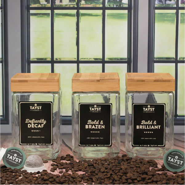 Tayst Coffee Jar - Bamboo