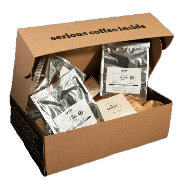 Tayst Coffee Sampler Box Bold, Medium and Flavored coffees