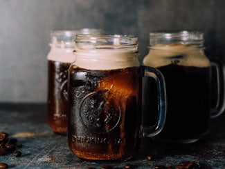 Cold foam cold brew drinks