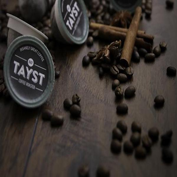 Tayst Compostable Pods for Keurig. Dark Coffee Roast.