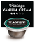 Vintage vanilla cream coffee pod