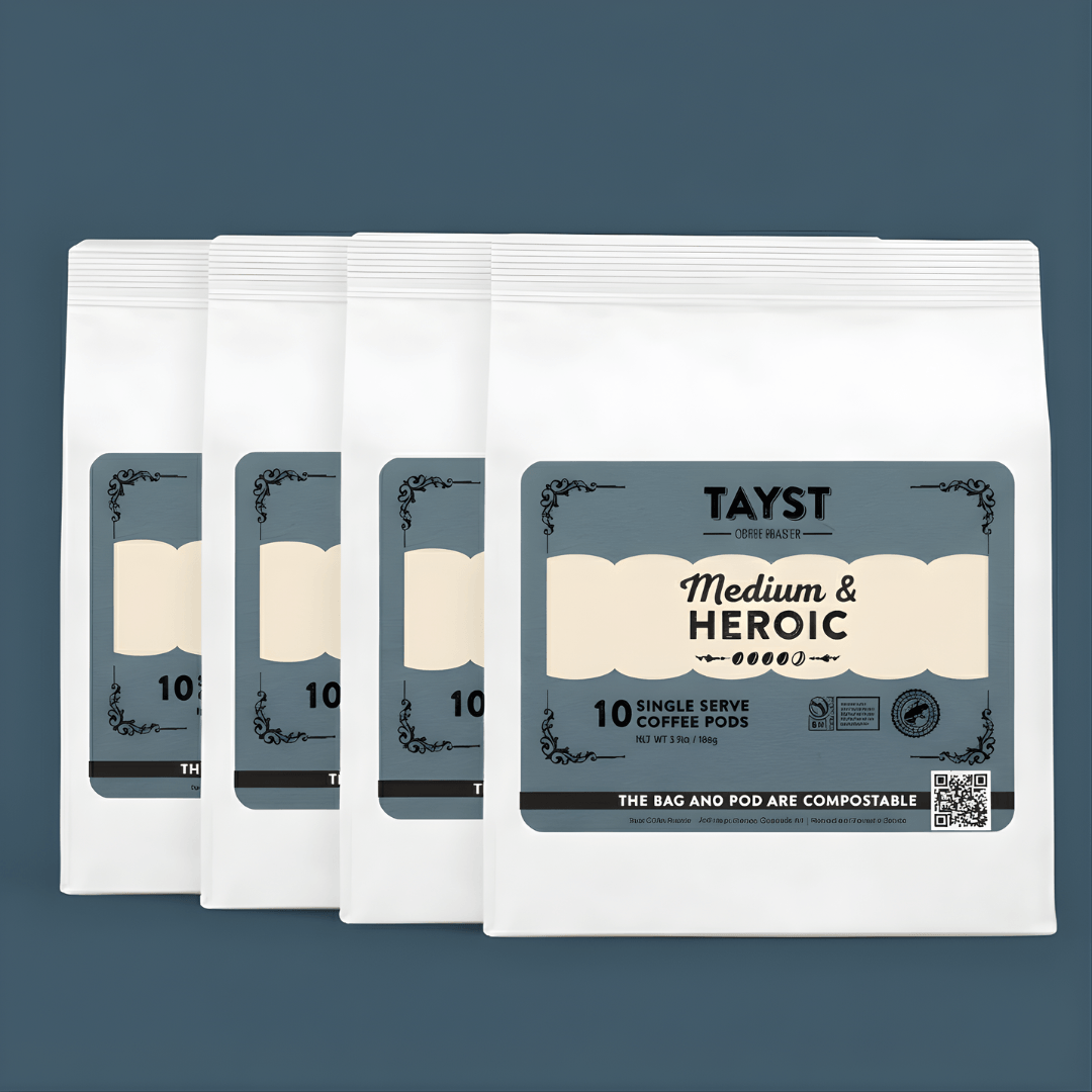 Medium & Heroic | Medium Roast Coffee Pods | TAYST – TAYST COFFEE