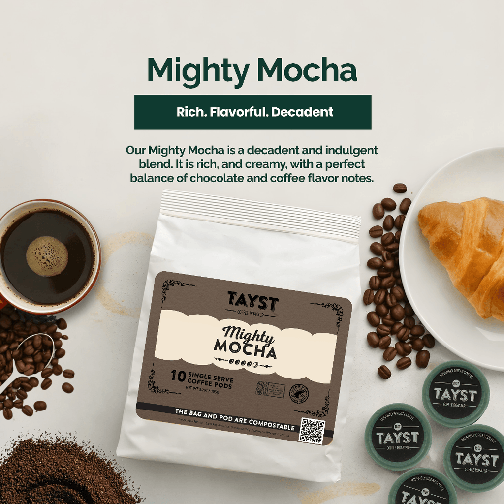 Mighty Mocha | Mocha Coffee K Cups | Mocha Coffee Pods – TAYST