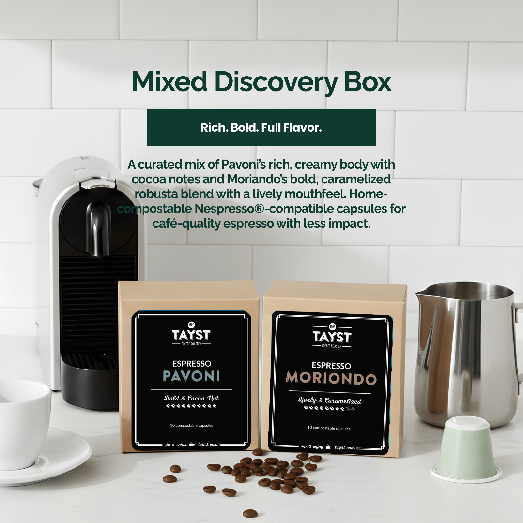 Tad Pod Compostable Nespresso Pods – TAYST COFFEE ROASTER