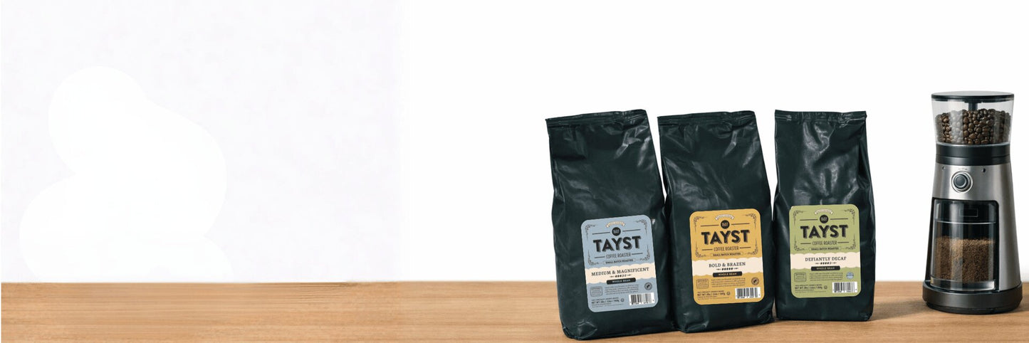 Tayst Whole Beans Bags Banner