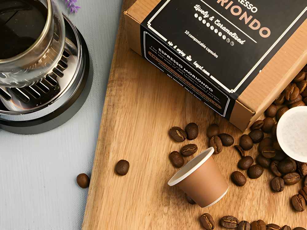 Tayst moriondo coffee capsules with coffee beans