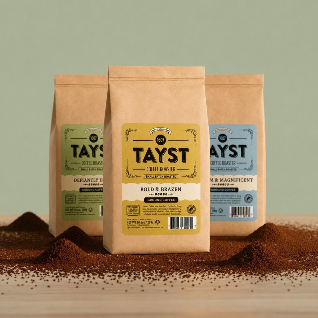Tayst ground coffee bags