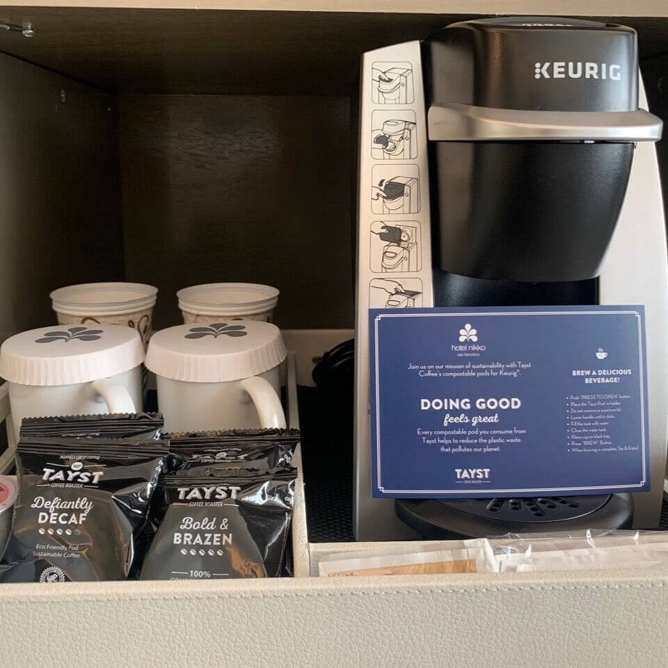 Keurig coffee maker with Tayst coffee