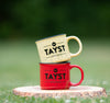 Tayst coffee mug red and yellow