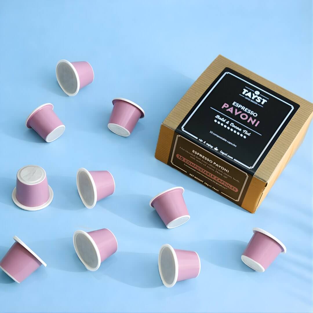 tayst nespresso capsules with box